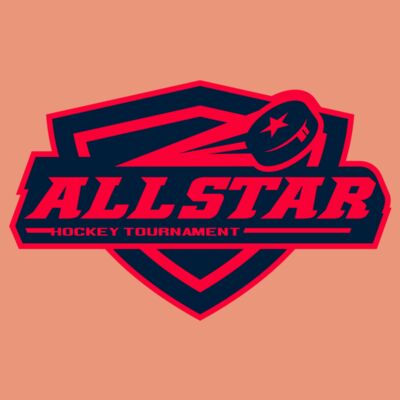 All Star Hockey Tournament logo template Thumbnail
