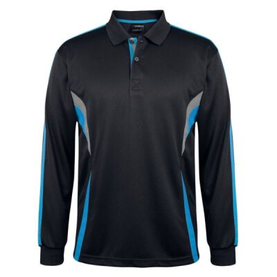 Mens Podium Long Sleeve Cool Polo Thumbnail