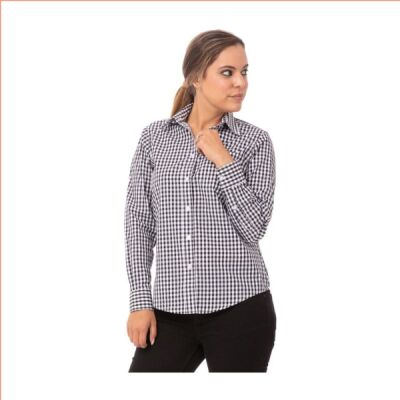 Womens Gingham Dress Shirt Thumbnail