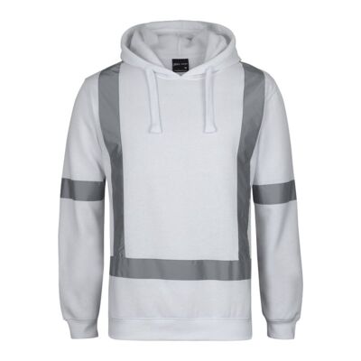 Mens Fleece Hoodie with Reflective Tape Thumbnail