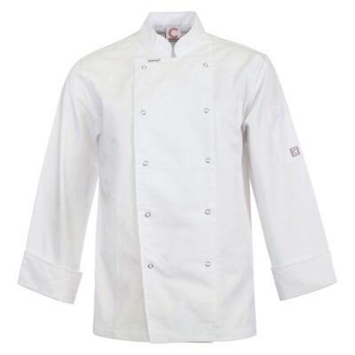 Executive Chef Jacket Long Sleeve Light Weight With Press Studs Thumbnail
