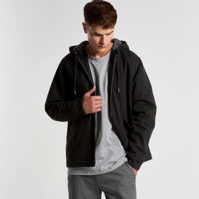 Mens Canvas Heavy Hooded Jacket Thumbnail