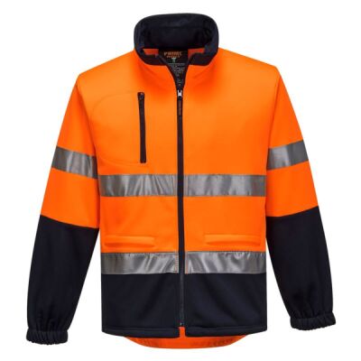Hi Vis Water Repellent Contrast Zipped Brush Fleece Thumbnail