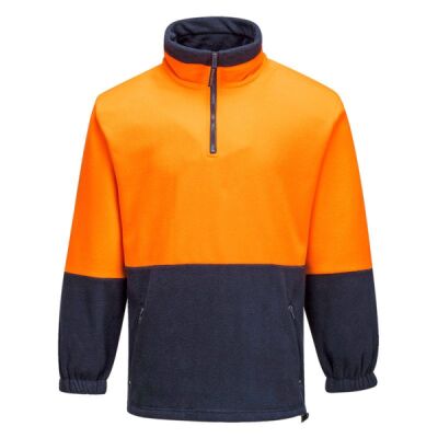 Hi Vis Contrast 1/4 Zip Class D Polar Fleece Thumbnail