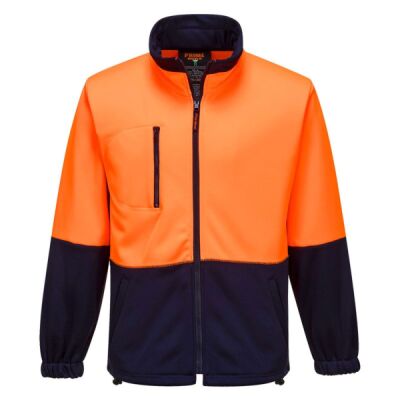 Hi-Vis Water Repellent Contrast Zipped Class D Brush Fleece Thumbnail