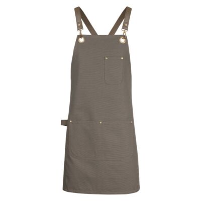 Brass Eyelet Canvas Apron with PU Strap Thumbnail