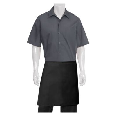 Half Black Apron No Pocket Thumbnail