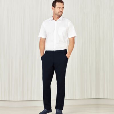 Mens Comfort Waist Flat Front Pant Thumbnail