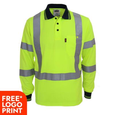 Hi Vis X Back & Bio-motion Taped Polo Thumbnail