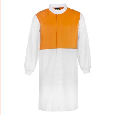 Unisex Hi Vis Two Tone Long Dust Coat Long Sleeve With Cuff  Thumbnail