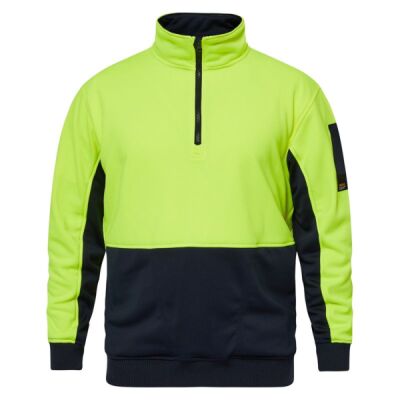 Mens Crest Hi Vis Two Tone 1/2 Zip Pullover Thumbnail
