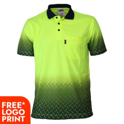 HiVis Sublimated Diamond Plate Polo Thumbnail
