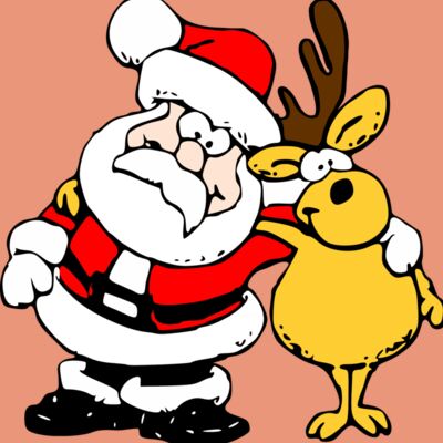 Santa and  Reindeer 001 Thumbnail